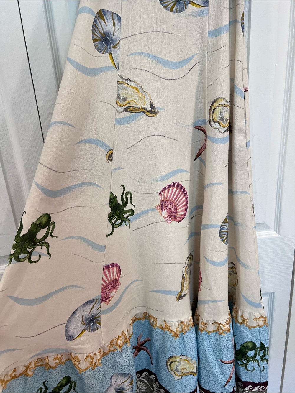 Viral 🐚 Caroline Constas Sea Print Maxi Dress - Picture 6 of 10